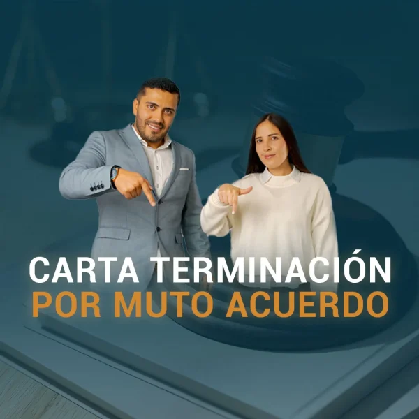 Carta terminación por muto acuerdo