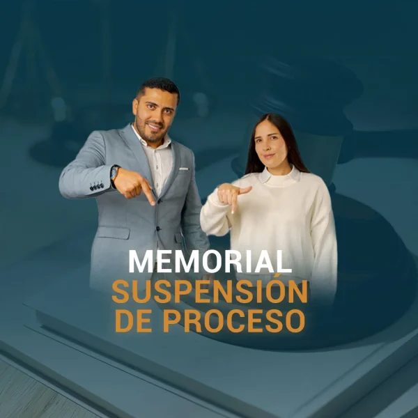 memorial suspensión de proceso
